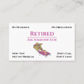 廃おもしろい業漫画の女性の退職 名刺 (正面)