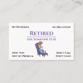 廃おもしろい業漫画の女性の退職 名刺 (正面)