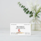 廃おもしろい業漫画の女性の退職 名刺 (スタンド正面)