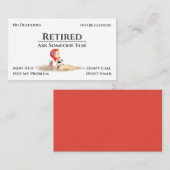 廃おもしろい業漫画の女性の退職 名刺 (正面/裏面)