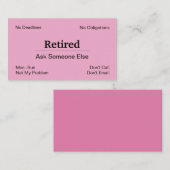 廃おもしろい業退職 名刺 (正面/裏面)