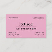 廃おもしろい業退職 名刺 (正面)