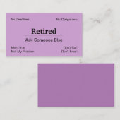 廃おもしろい業退職 名刺 (正面/裏面)