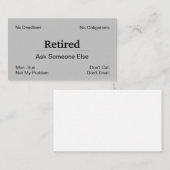 廃おもしろい業退職 名刺 (正面/裏面)