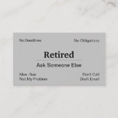 廃おもしろい業退職 名刺 (正面)