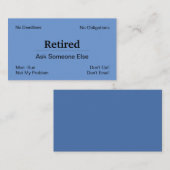 廃おもしろい業退職 名刺 (正面/裏面)