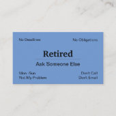 廃おもしろい業退職 名刺 (正面)