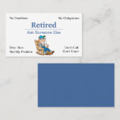 廃おもしろい業退職 名刺 (正面/裏面)