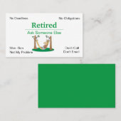 廃おもしろい業退職 名刺 (正面/裏面)