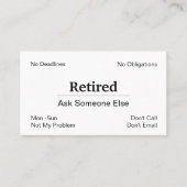 廃おもしろい業退職 名刺 (正面)