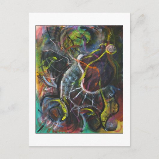 廃れた靴下はがき ポストカード (正面)