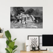 廃ガソリンスタンド ポスター (ホームオフィス)