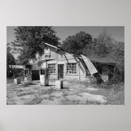 廃ガソリンスタンド ポスター (正面)