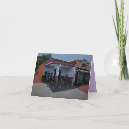 廃ガレージのアートノートカード サンキューカード (正面)