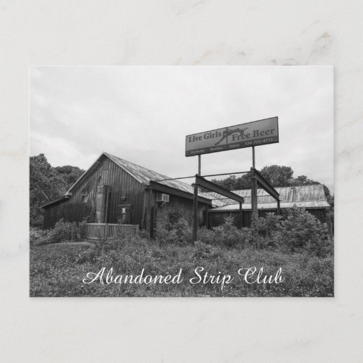 廃ストリップクラブはがき ポストカード (正面)