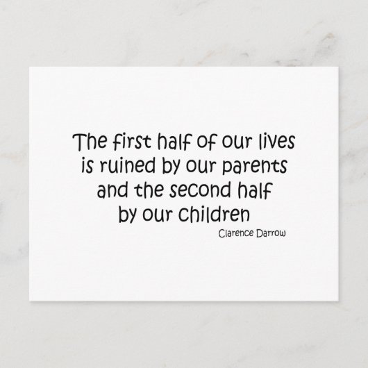 廃墟となった生活引用文 ポストカード (正面)