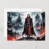 廃墟となった都市の吸血鬼の戦士 ポストカード (正面/裏面)