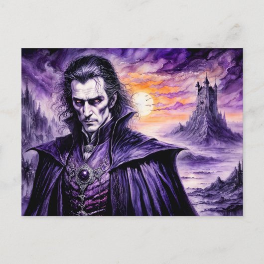 廃墟となった都市の吸血鬼の戦士 ポストカード (正面)