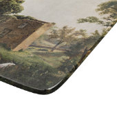 廃墟のある風景(古代の廃墟建物) カッティングボード (角)