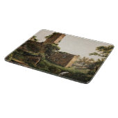 廃墟のある風景(古代の廃墟建物) カッティングボード (角)