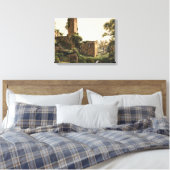 廃墟のある風景(古代の廃墟建物) キャンバスプリント (インサイチュ (寝室))