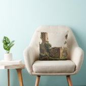 廃墟のある風景(古代の廃墟建物) クッション (椅子)