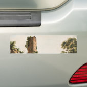 廃墟のある風景(古代の廃墟建物) バンパーステッカー (車上)