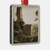 廃墟のある風景(古代の廃墟建物) メタルオーナメント (右)