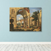 廃墟のある風景, 1673 キャンバスプリント (インサイチュ (ウッドフロア))