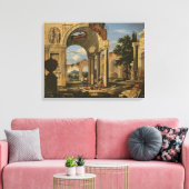 廃墟のある風景, 1673 キャンバスプリント (インサイチュ (リビング))