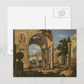 廃墟のある風景， 1673 ポストカード (正面/裏面)