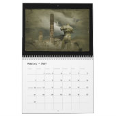 廃墟のアイコン – 2020年壁暦 カレンダー (2月 2027)