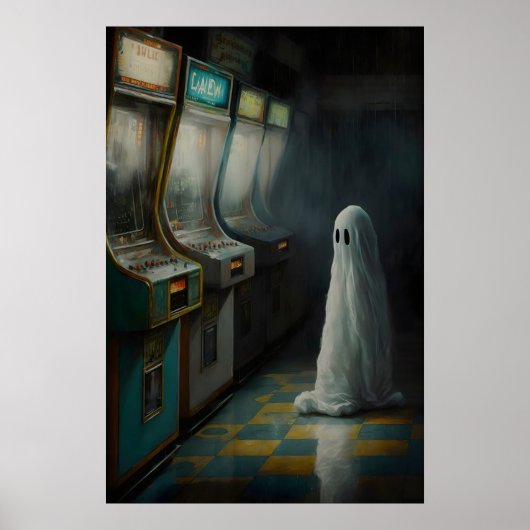 廃墟のアーケードの幽霊、ノスタルジーポスター ポスター (正面)