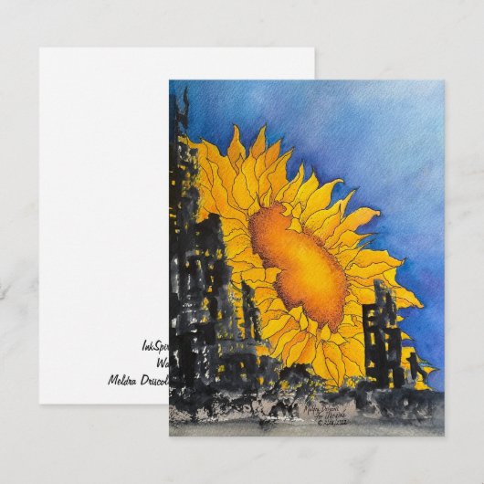 廃墟の外 サンキューカード (正面/裏面)