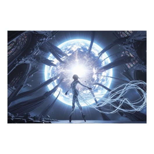 廃墟の大聖堂のセレストダンサー フォトプリント            (正面)