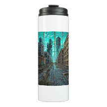 廃墟の街ディストピアAIによるアートワーク