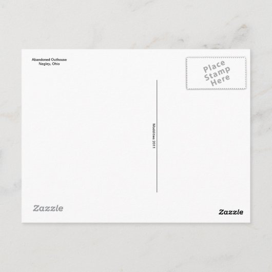 廃墟はがき ポストカード (裏面)