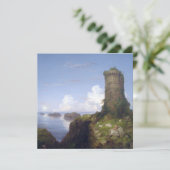 廃墟イタリアンとなった塔のある沿岸の風景 カード (スタンド正面)