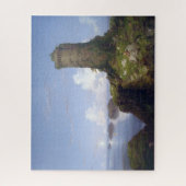 廃墟イタリアンとなった塔のある沿岸の風景 ジグソーパズル (縦)