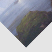 廃墟イタリアンとなった塔のある沿岸の風景 薄葉紙 (詳細)