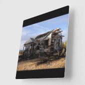 廃家インケルソカリフォルニア スクエア壁時計 (傾斜)