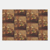 廃棄された修道院の中庭 ラッピングペーパーシート (正面3)