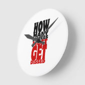 廃棄する必要がある電子メールの数 ラウンド壁時計 (傾斜)