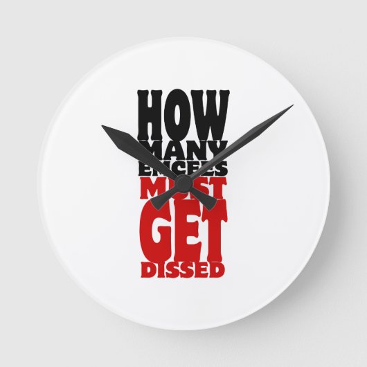 廃棄する必要がある電子メールの数 ラウンド壁時計 (正面)