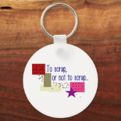 廃棄する、廃棄しない キーホルダー (正面)