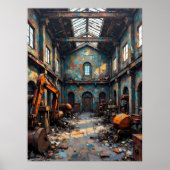 廃棄倉庫インテリア ポスター (正面)