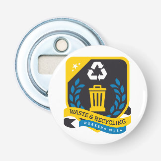 廃棄物とリサイクル労働者の週ボトルオープナー 栓抜き