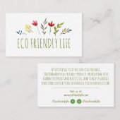 廃棄物ゼロ環境にやさし 名刺 (正面/裏面)