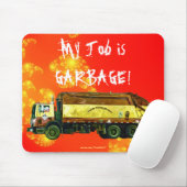 廃棄物処理のごみ収集車のおもしろいな芸術のマウスパッド マウスパッド (マウス)