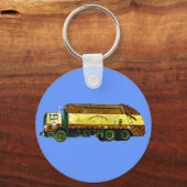 廃棄物処理生ごみトラック芸術キーチェーン キーホルダー (正面)